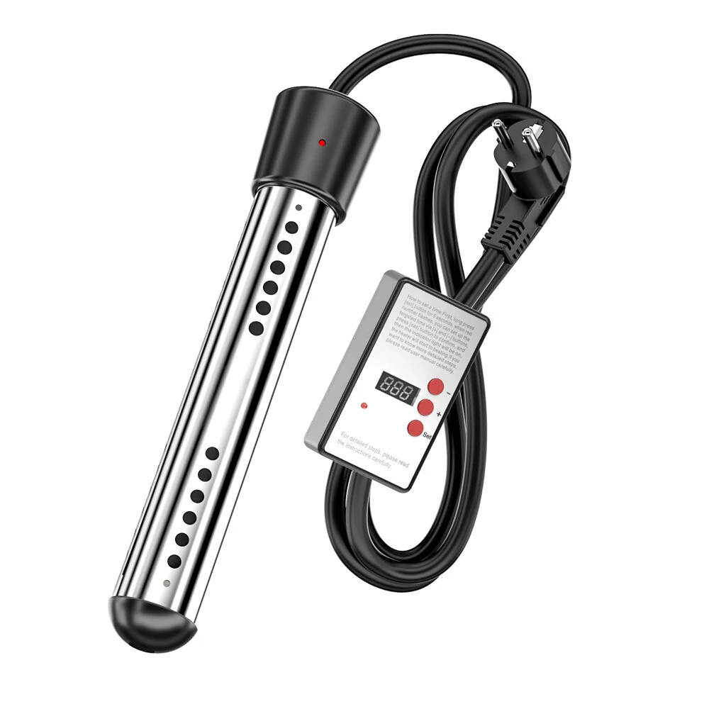 3000W Electric Intelligent Timing Heater Boiler Water Heating Element Immersion Suspension Water Heater Bathroom Swimming Pool (image for) 3000W Electric Intelligent Timing Heater Boiler Water Heating Element Immersion Suspension Water Heater Bathroom Swimming Pool